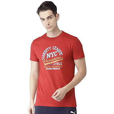 Actimaxx Varsity League Cotton T-shirt (AX 115) | Retro Design | Comfortable Fit