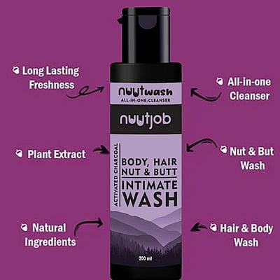 Nuutjob - Nuutwash Intimate Nut, Butt, Body And Hair Wash Four-In-One Cleanser 200ml Nuutjob - Nuutwash Intimate Nut, Butt, Body And Hair Wash Four-In-One Cleanser 200ml
