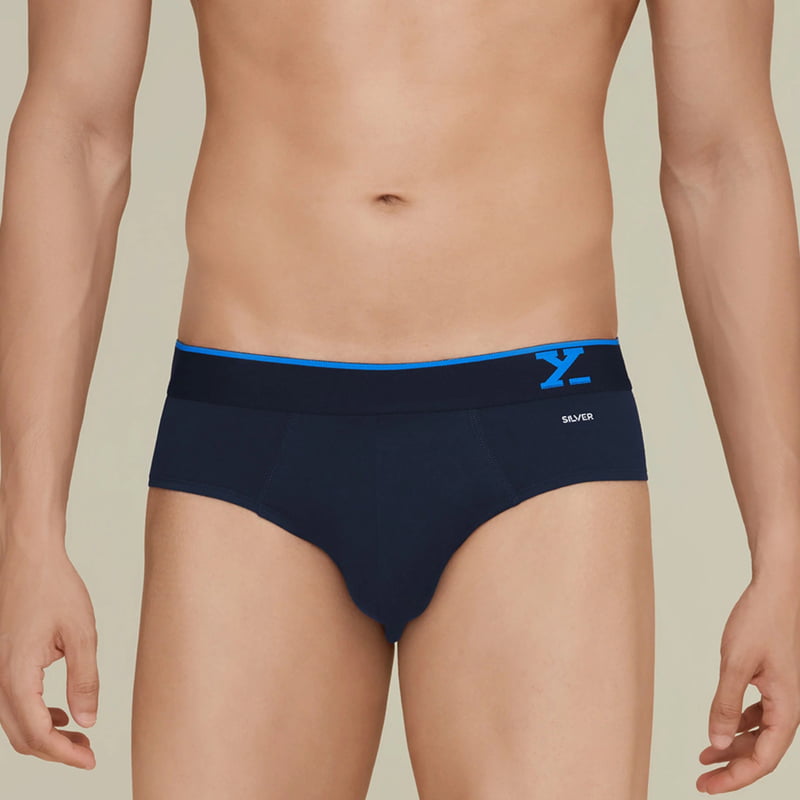 Xyxx Traq Silver Cotton Brief for Men (R37) - Comfortable and Stylish Underwear
