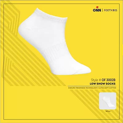 ONN Solid Low Cut Socks for Men style 3002B