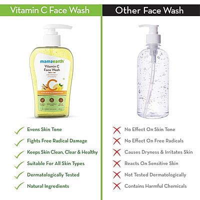 Vitamin C Foaming Face Wash with Vitamin C and Turmeric for Skin Illumination - 250ml