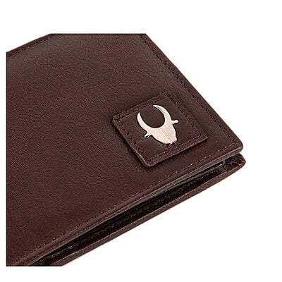 WILDHORN Leather Wallet Keychain & Pen Combo for Men I Gift Hamper (Brown Nappa )
