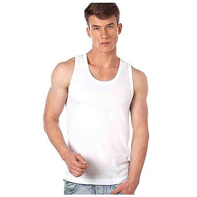 ONN NB 121 Men's White Cotton Fine Gym Vest (Pack of 2) | InnerMan