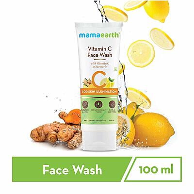 Vitamin C Foaming Face Wash with Vitamin C and Turmeric for Skin Illumination - 100ml