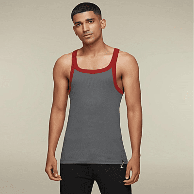 Xyxx Pace Square Neck Cotton Vest (R44) | InnerMan