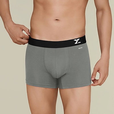 Xyxx Aero Silver Cotton Trunks for Men (R36), the perfect blend of style and comfort