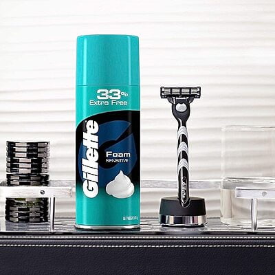 Gillette Classic Sensitive Shave Foam 418Gm (33% extra)