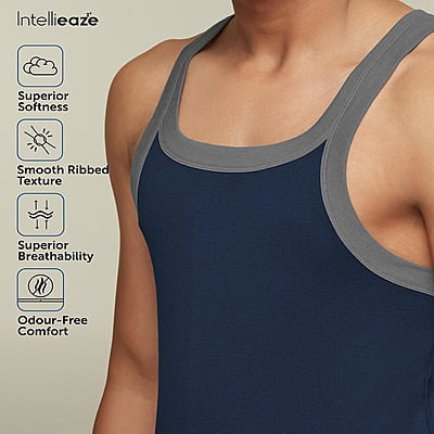 Xyxx Pace Square Neck Cotton Vest (R44) | InnerMan