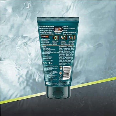 Himalaya Men's Intense Oil Clear Lemon Face Wash (100ml)