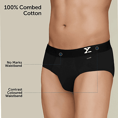 Xyxx Aero Silver Cotton Brief for Men (R36) | InnerMan Xyxx Aero Silver Cotton Brief for Men (R36) | InnerMan