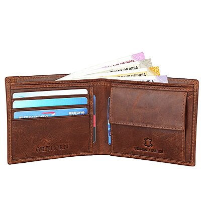 WILDHORN Leather Wallet for Men (Tan)