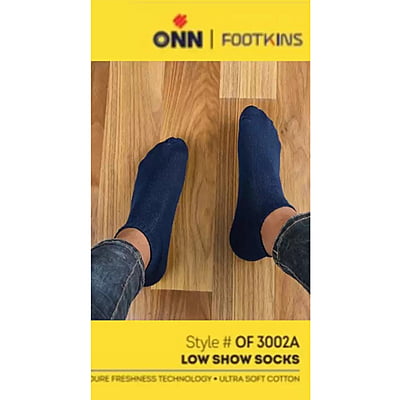 ONN Solid Low Cut Socks for Men style 3002A
